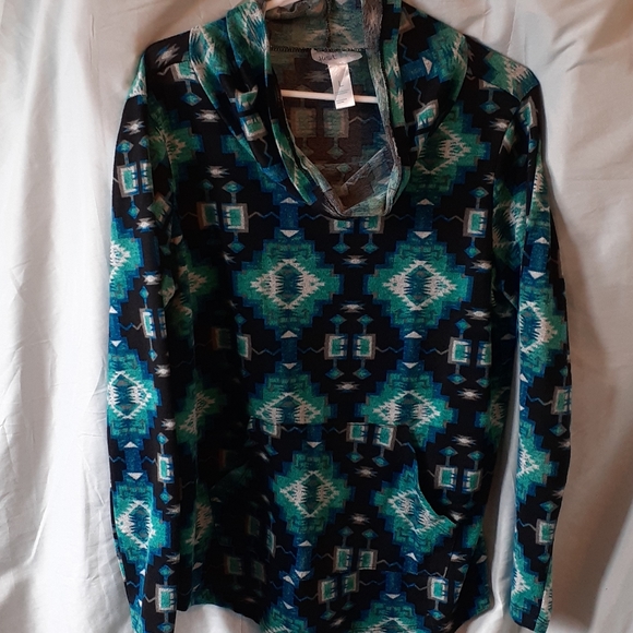 Women's Indian designed swishy pocketed longsleeve - Picture 1 of 4